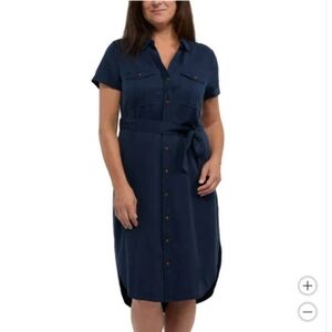 Teddi Rose Navy Blue Shirt Dress